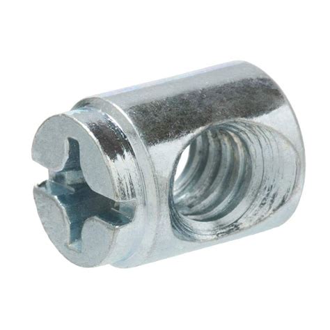 Everbilt 1/4 in. x 16 mm Type F Zinc Cross Dowel Nut 817828 - The Home Depot