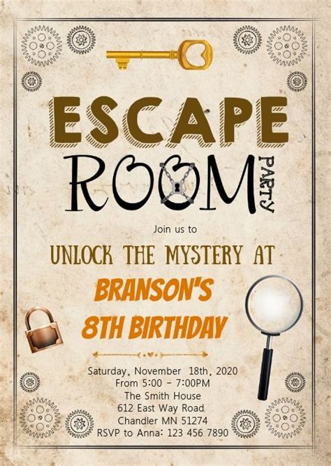 escape room poster ideas - Thao Bradford