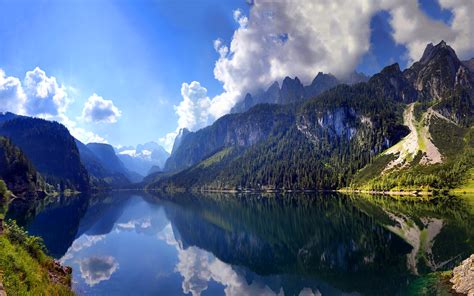 Austrian mountain lake scenery wallpaper | 1920x1200 | #28985