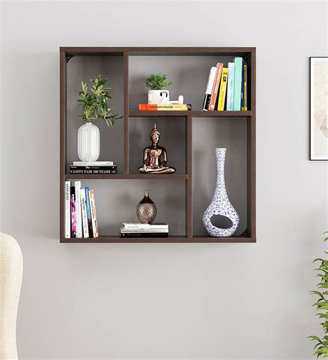 Buy Wenge Engineered Wood Javies Cubical Wall Shelf at 12% OFF by ...