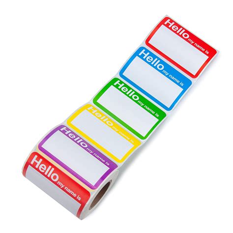 L LIKED 400 Stickers - Colors Plain Name tag Labels for Clothes with ...