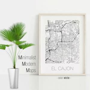 El Cajon California El Cajon CA Map El Cajon Map El Cajon - Etsy