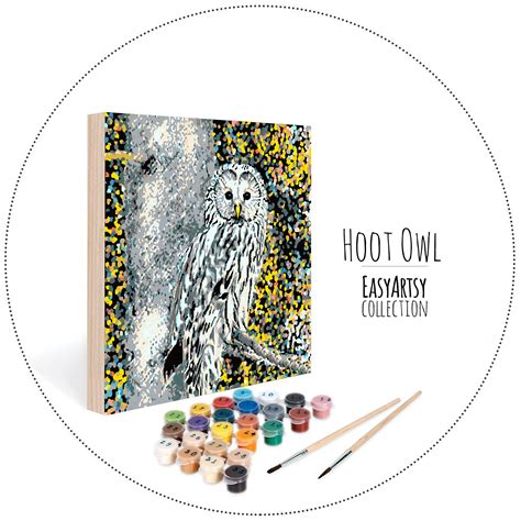 Hoot Owl – Easy123Art Paint by Number