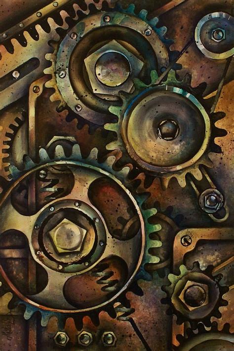 Pin by Mary Holt on Art | Mechanical art, Gear art, Steampunk art