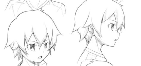 Anime Male Faces Drawing Reference - Game Wireless