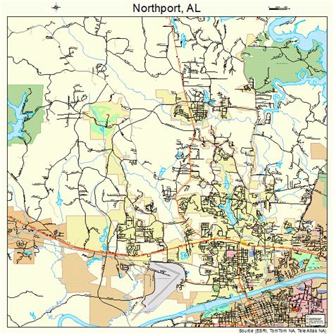 Northport Alabama Street Map 0155200