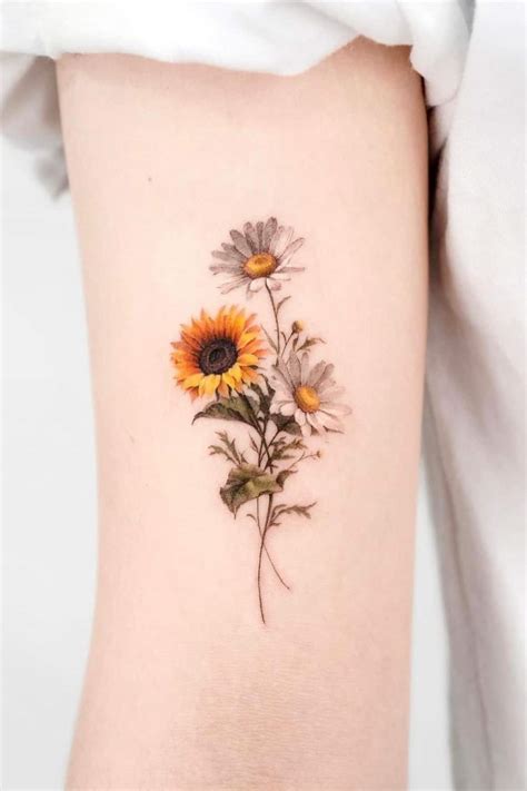 Yellow Daisy Flower Tattoo Designs | Best Flower Site