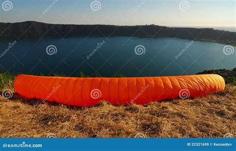 Paraglide stock photo. Image of landscape, extreme, lake - 22321690