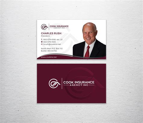 Upmarket, Bold, Insurance Business Card Design for Cook Insurance Agency by Tripti Ranjan Gain ...