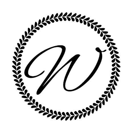 Letter W Monogram | Customize Online | Instant Download