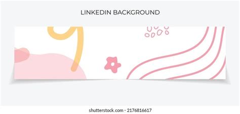 Abstract Handdrawn Linkedin Banner Vector Stock Vector (Royalty Free ...