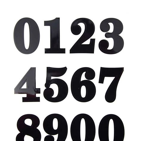 the numbers are black and white in color