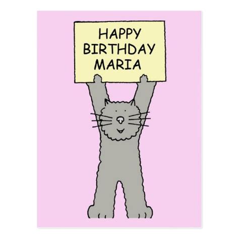 Happy Birthday Maria Postcard | Zazzle