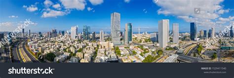 Aerial View Tel Aviv Skyline Tel Stock Photo (Edit Now) 1529411540