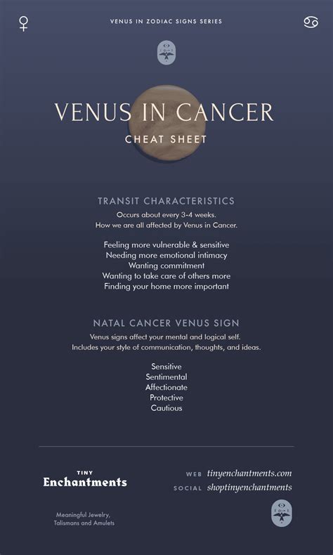 Venus in Cancer - Cancer Venus Sign and Venus in Cancer Transit Meanin ...