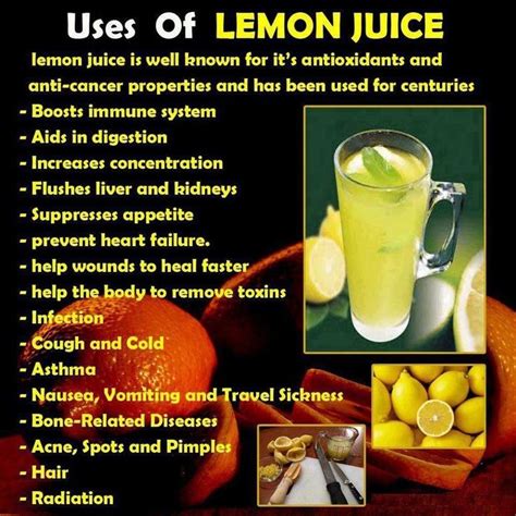 Pin by Bonnie Barowy on For the Body in 2020 | Lemon health benefits, Lemon juice uses, Lemon ...