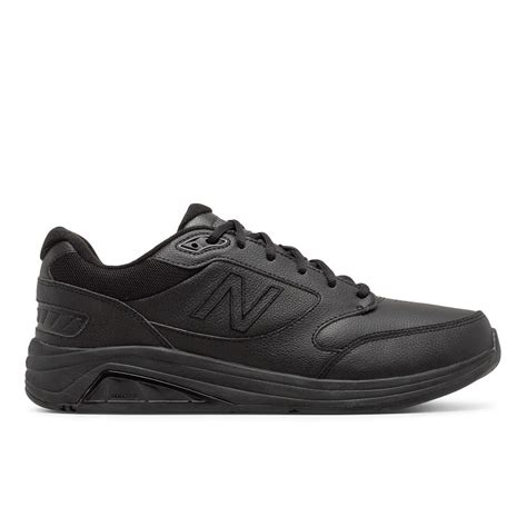 New Balance Men's MW928BK3 Black Leather | Laurie's Shoes