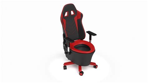 3D Gaming Chair Toilet Model - TurboSquid 1871209