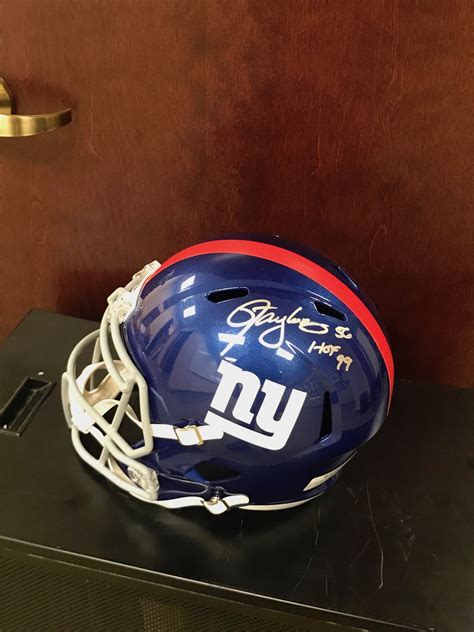 Charitybuzz: New York Giants Replica Helmet Signed by Hall of Famer La ...