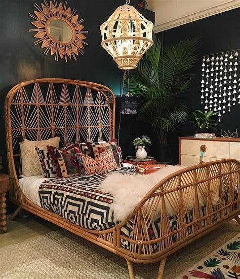 Bohemian Bed Designs With Exposed Boho Beam | Hippie Boho Gypsy