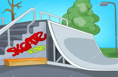 Cartoon background of skatepark. Stock Photo by ©VisualGeneration 129371832