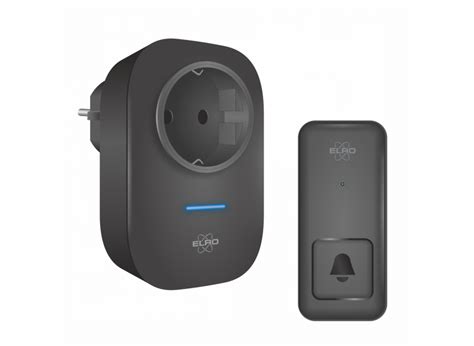 ELRO DB4000 Wireless kinetic Doorbell Set – Plug-in receiver with power outlet – No Battery ...