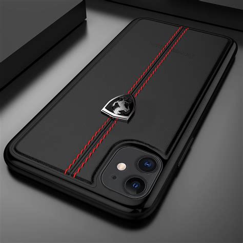 Ferrari ® Apple iPhone 11 Vertical Contrasted Stripe - Material ...