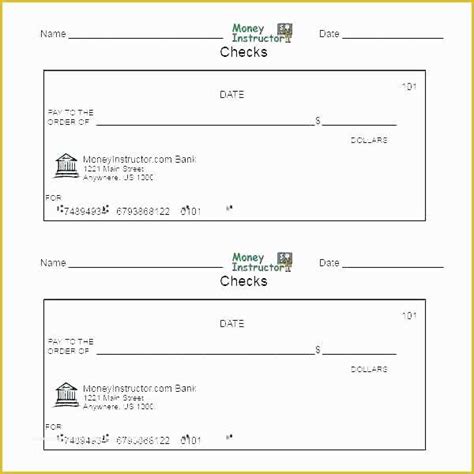 53 Large Fake Check Template Free | Heritagechristiancollege