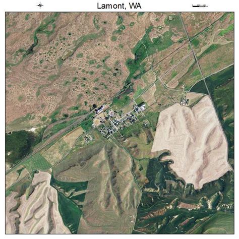 Aerial Photography Map of Lamont, WA Washington