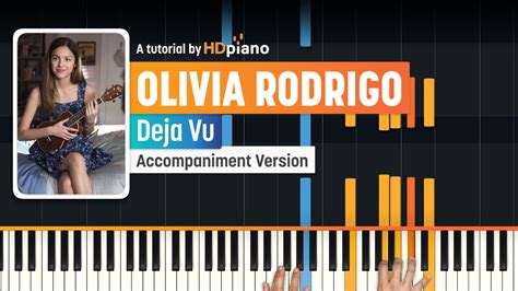 Deja Vu by Olivia Rodrigo Piano Tutorial | HDpiano