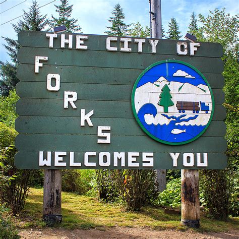 The City of Forks Sign in Forks, WA (7 Photos)