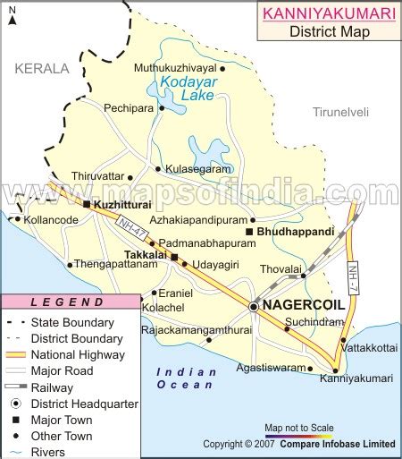 KANYAKUMARI ...A Must Visit Place Once in LIFETIME: Kanyakumari District - MAP GUIDE for a Road ...