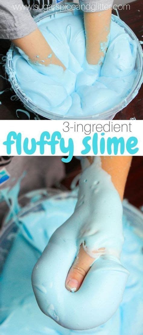 How to make a quick and easy fluffy slime with just 3 household ingredients. This is one of the ...