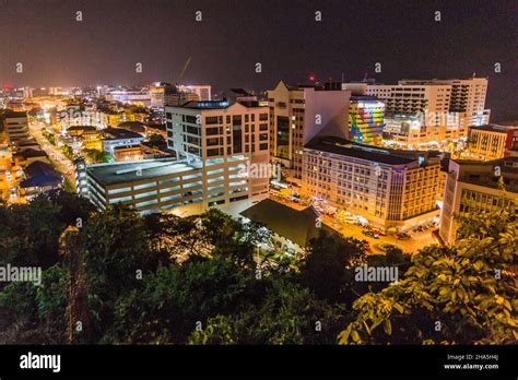 Night view of Kota Kinabalu skyline, Sabah, Malaysia Stock Photo - Alamy