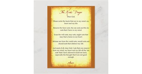 The Knots Prayer Postcard | Zazzle