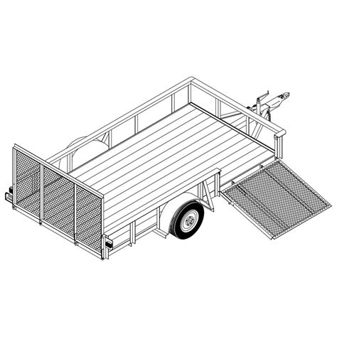 3.5K/5.2K Single Axle Utility Trailer Blueprints - Our DIY Master Plan – The Trailer Parts Outlet