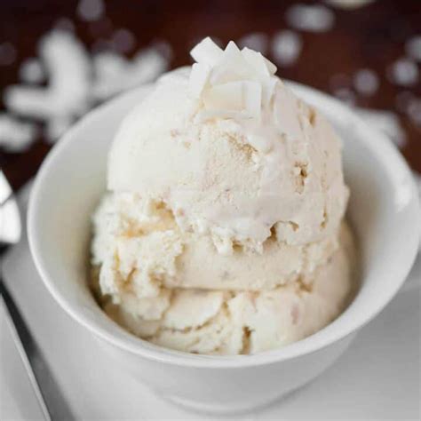 Old Fashioned Coconut Ice Cream Recipe | Self Proclaimed Foodie