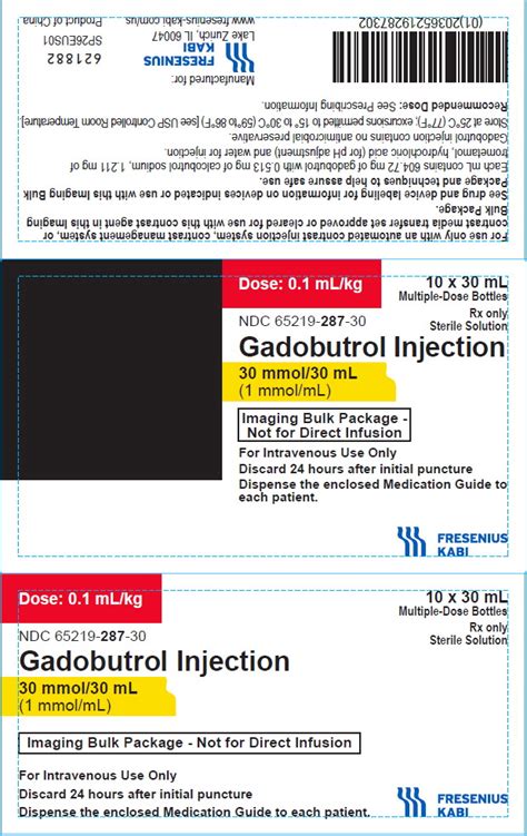 Gadobutrol (Fresenius Kabi USA, LLC): FDA Package Insert