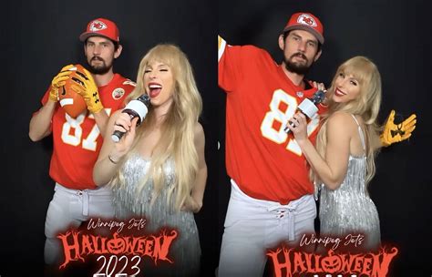 IN PHOTOS: Connor Hellebuyck and wife Andrea dress up as Taylor Swift ...