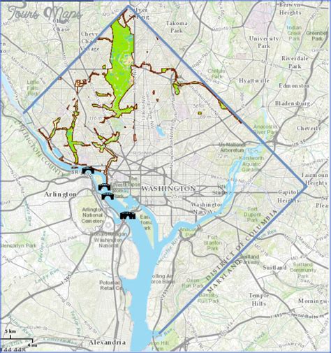 Rock Creek Park Hiking Trail Map - ToursMaps.com