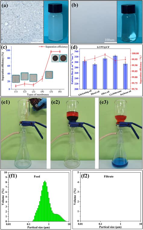 (a) Biomicroscope image of olive oil-in-water emulsion. (b ...