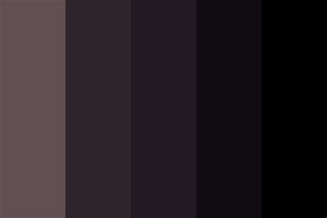 shades of black Color Palette