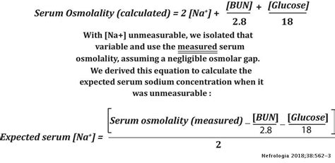 Unmeasurable severe hypernatremia: A different way of using the calculated serum osmolality ...