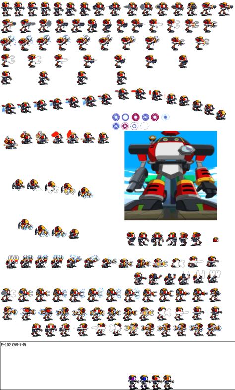 E-102 GAMMA Sonic Battle Sprites by neomar654 on DeviantArt