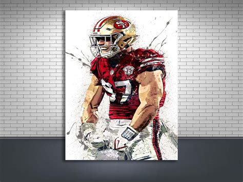 Nick Bosa Poster, San Francisco 49ers, Gallery Canvas Wrap, Man Cave, Kids Room, Game Room, Bar ...