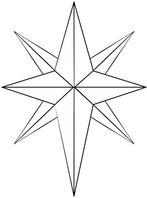 Christmas Star Free Printable coloring page - Download, Print or Color Online for Free