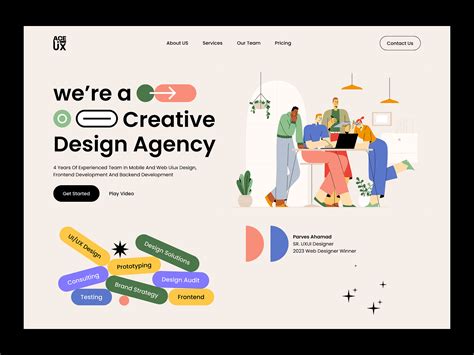 Agency Website Design. by Parves Ahamad for Ace UX on Dribbble