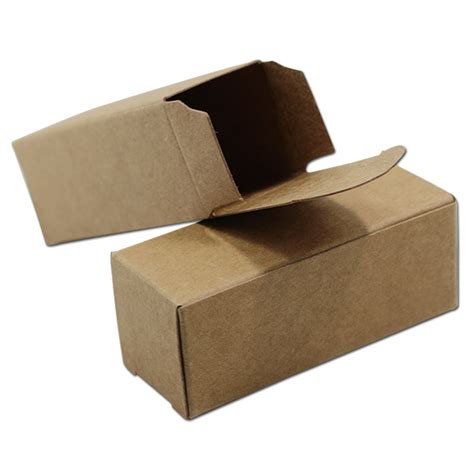 Small Brown Kraft Paper Cardboard Box DIY Craft Paperboard Storage Gift ...