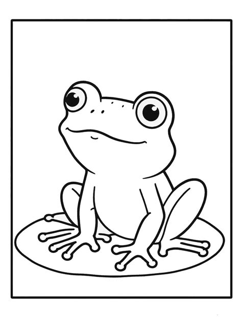 Frog Coloring Pages For Kids To Print