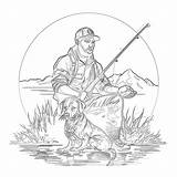 Hunting And Fishing Coloring Pages  Mimi Panda sketch template